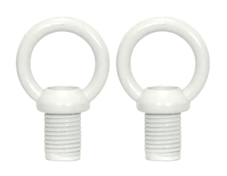 Bath Swag Canopy Kit - White Finish - 5" Diameter - 3- 7/16" Holes - Includes Hardware - 10lbs Max - Image 1