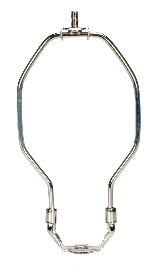 Heavy Duty Harp - Polished Nickel Finish - 7" Height - 1/8 IP Saddle - 1/4-27 Thread - 125 Carton
