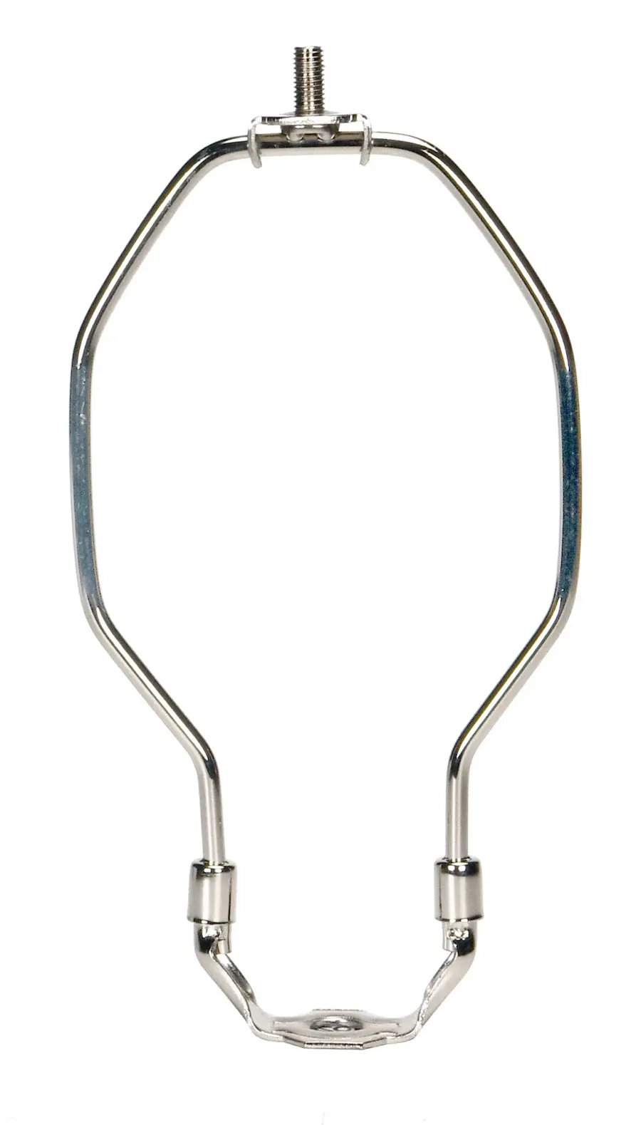Heavy Duty Harp - Polished Nickel Finish - 8" Height - 1/8 IP Saddle - 1/4-27 Thread - 125 Carton