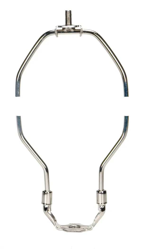 Heavy Duty Harp - Polished Nickel Finish - 9-1/2" Height - 1/8 IP Saddle - 1/4-27 Thread - 125 Carton