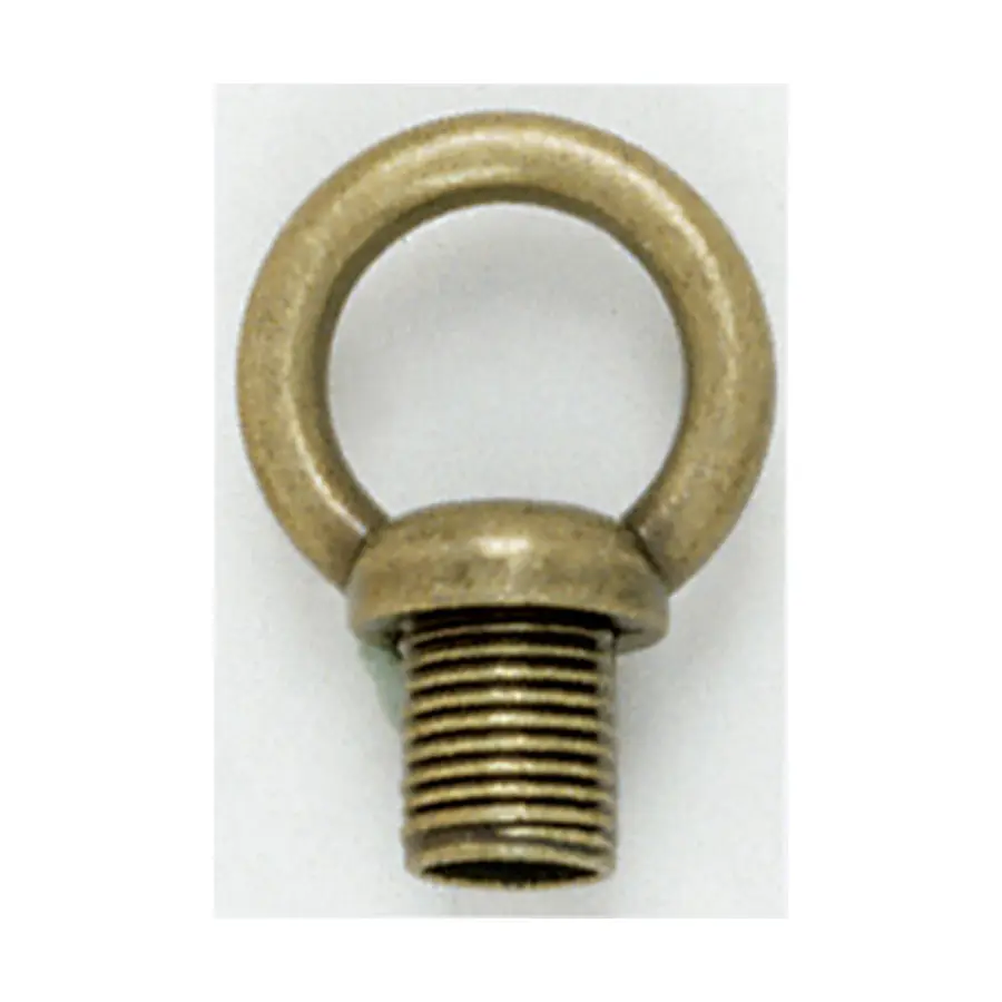 1" Male Loop - 1/8 IP With Wireway - 10lbs Max - Antique Brass Finish