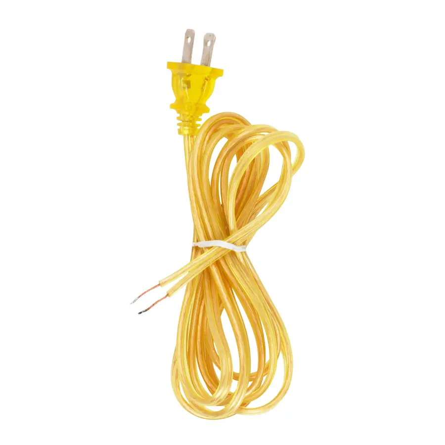 18/2 SPT-2-105C All Cord Sets - Molded Plug - Tinned Tips 3/4" Strip with 2" Slit 36" Hank - 36" Hank - 150 Ctn.9 Ft. - Image 1