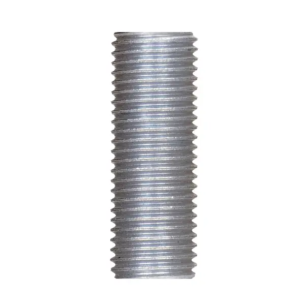1/4 IP Steel Nipple - Zinc Plated - 1-3/8" Length - 1/2" Wide