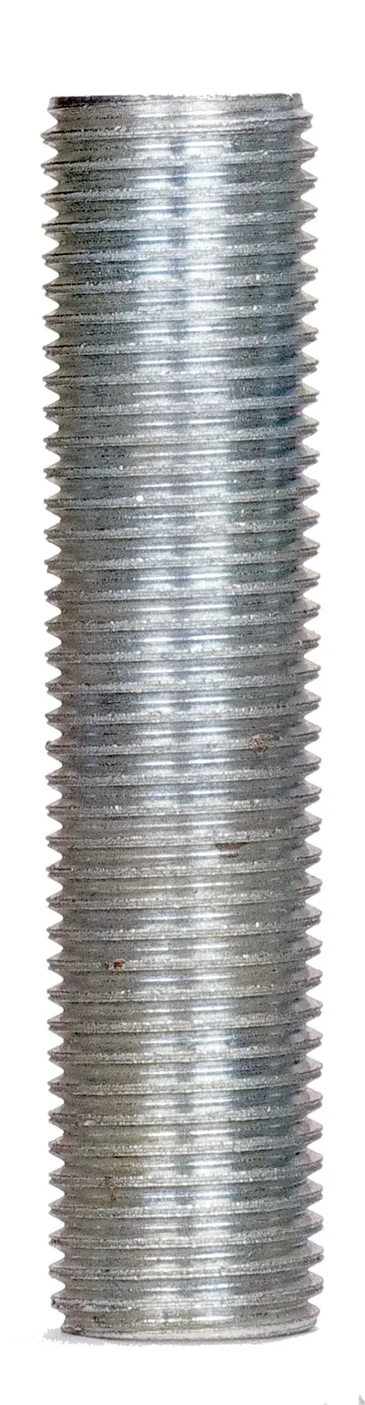 1/4 IP Steel Nipple - Zinc Plated - 2-1/4" Length - 1/2" Wide