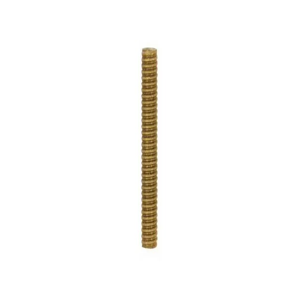 1/8 IP Solid Brass Nipple - Unfinished - 3-3/4" Length - 3/8" Wide