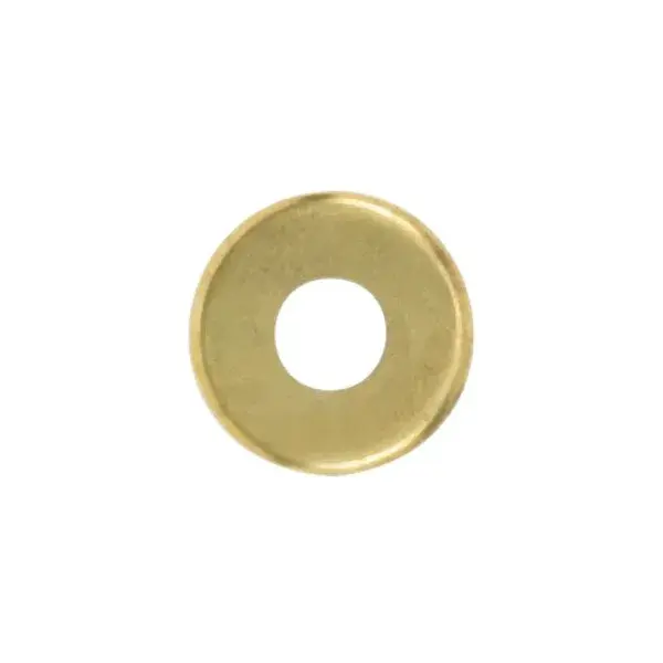 Turned Brass Check Ring - 1/8 IP Slip - Burnished And Lacquered - 5/8" Diameter