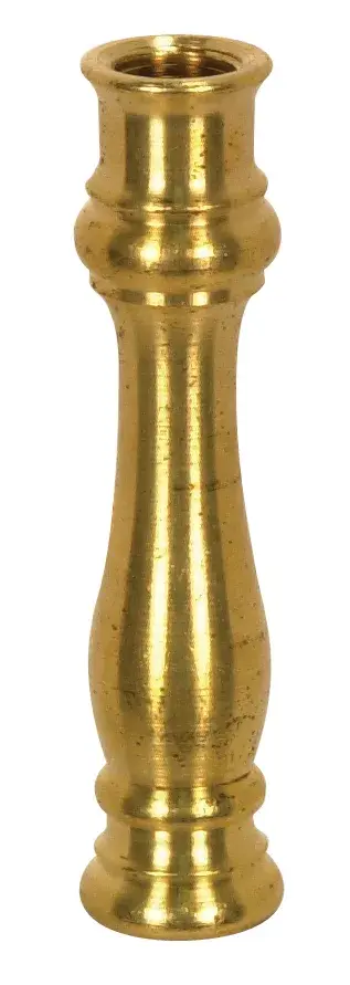 Solid Brass Neck And Spindle - Unfinished - 5/8" x 2-11/16" - 1/8 IP Tapped