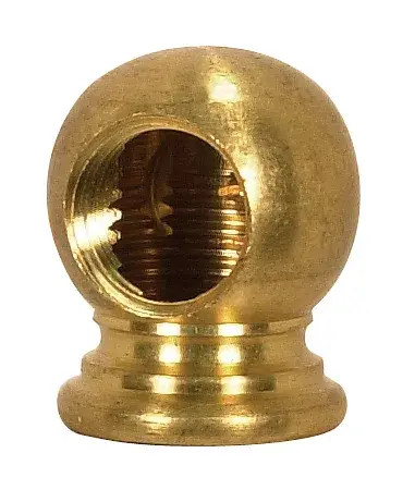 Brass Ball Armback - Unfinished - 7/8" x 1-1/16" - 1/4 IP x 1/4 IP