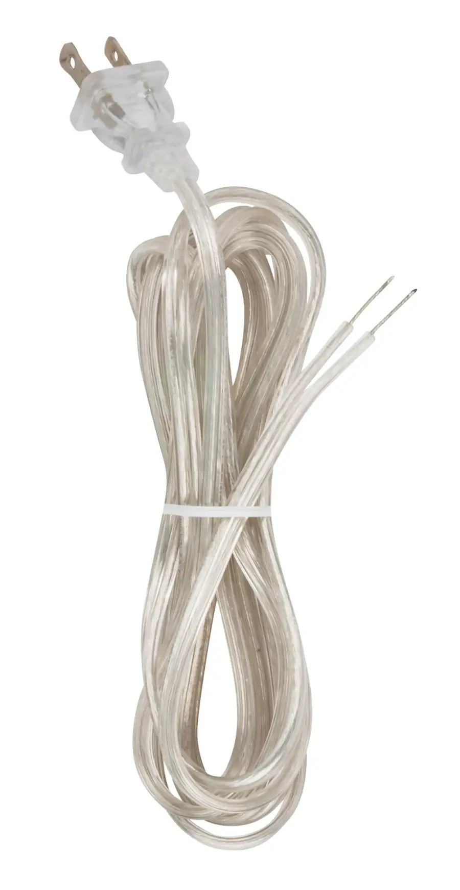 18/2 SPT-2-105C All Cord Sets - Molded Plug - Tinned Tips 3/4" Strip with 2" Slit 36" Hank - 36" Hank - 150 Ctn.10 Ft.