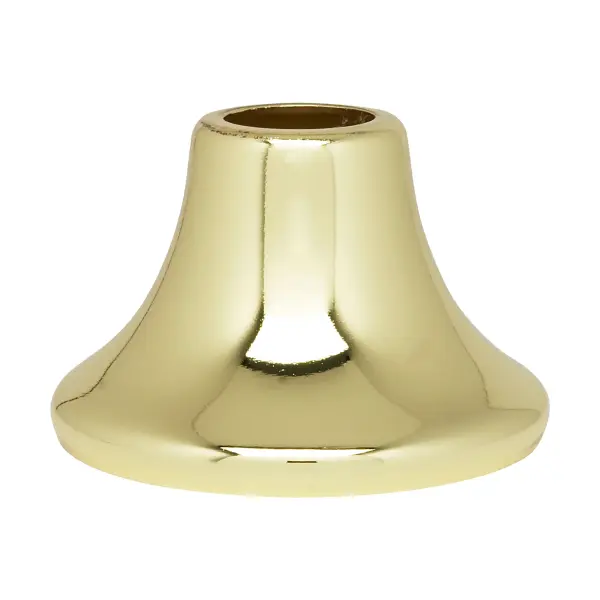 Flanged Steel Neck - 9/16" Hole - 1-3/16" Height - 3/4" Top - 1-3/4" Bottom Seats - Brass Plated Finish