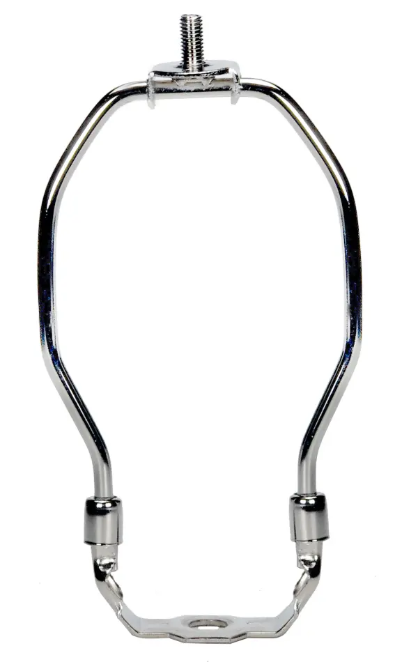 Heavy Duty Harp - Polished Nickel Finish - 6" Height - 1/8 IP Saddle - 1/4-27 Thread - 125 Carton