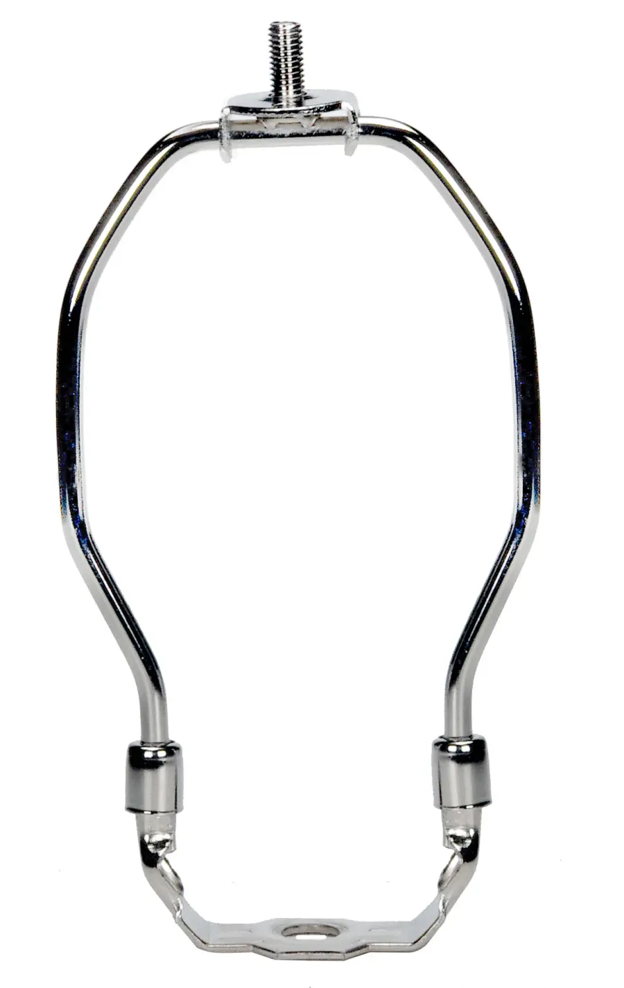 Heavy Duty Harp - Polished Nickel Finish - 6" Height - 1/8 IP Saddle - 1/4-27 Thread - 125 Carton
