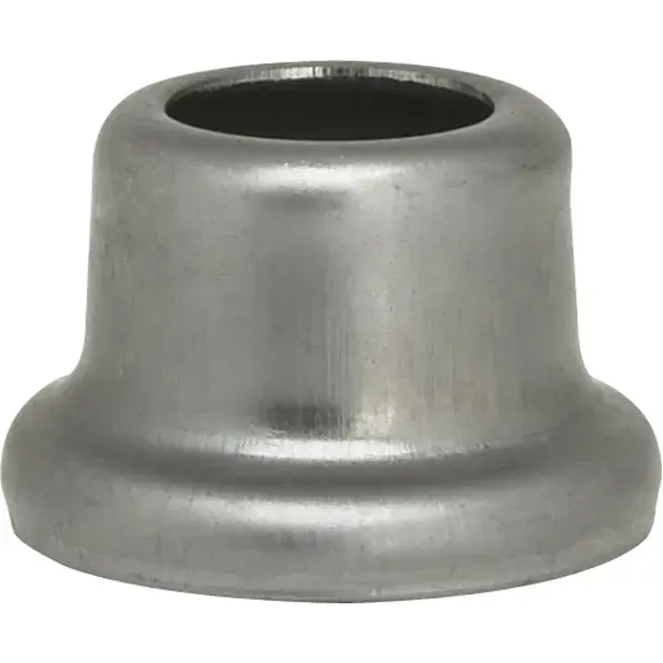 Flanged Steel Neck - 1/2" Height - 7/8" Bottom - Unfinished