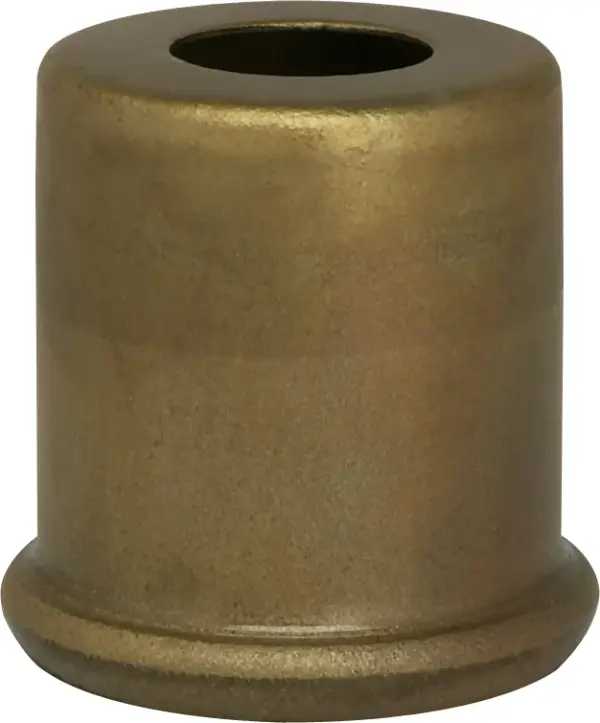 Solid Brass Spacer - 7/16" Hole - 1" Height - 7/8" Diameter - 1" Base Diameter - Unfinished - Image 2