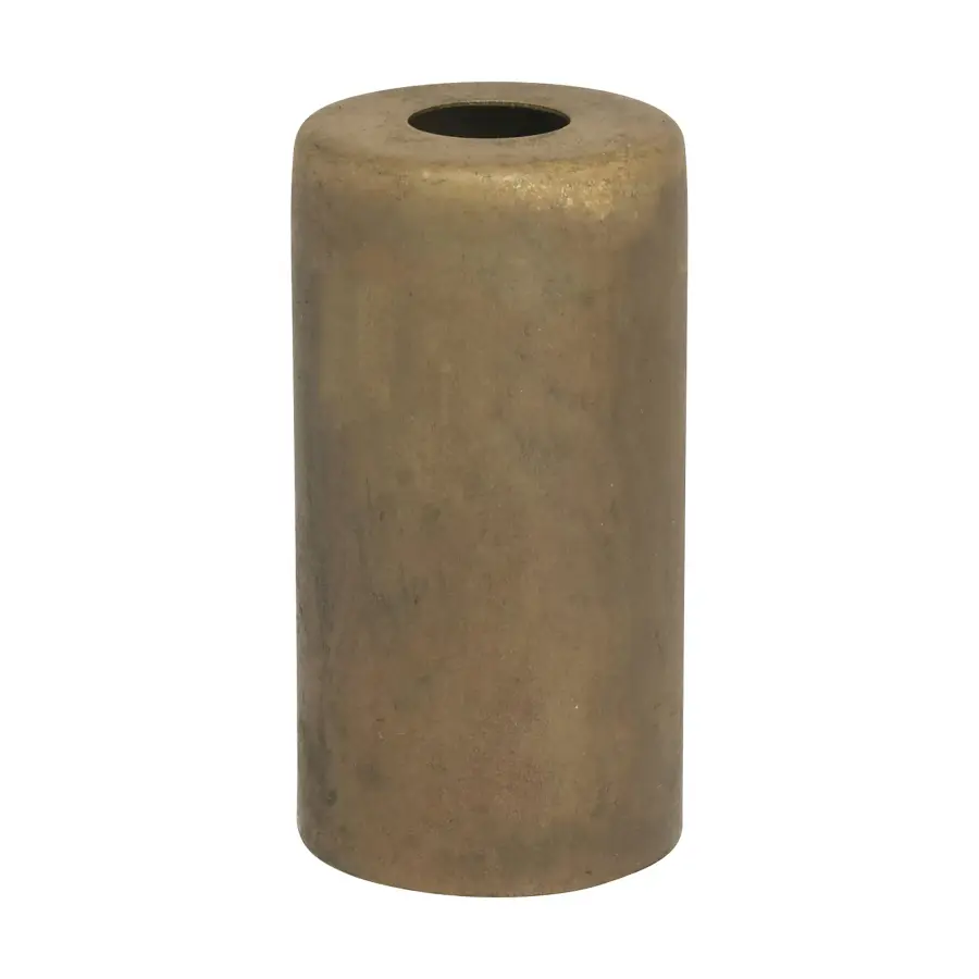 Solid Brass Candle Cup - 7/16" Hole - 1-7/8" Height - 1" Diameter - Unfinished - Image 1