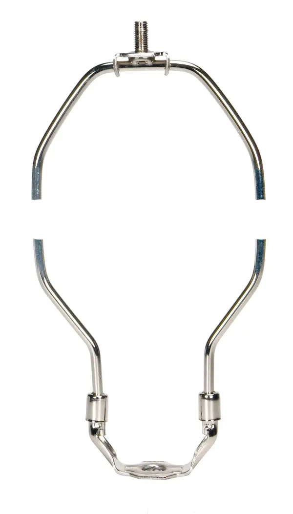 Light Duty Harp - Polished Nickel Finish - 7-3/4" Height - 1/8 IP Saddle - 1/4-27 Thread - 125 Carton