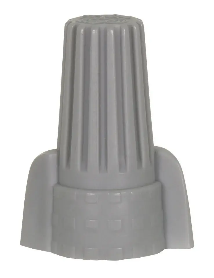 Wire Connector With Spring Inserts - For 105C Supply Wire - 600V - Gray Finish - 4 #12 Max - Image 1