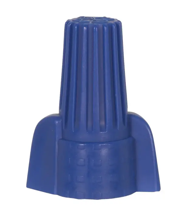 Wire Connector With Spring Inserts - For 105C Supply Wire - 600V - Blue Finish - 4 #10 Max - Image 1