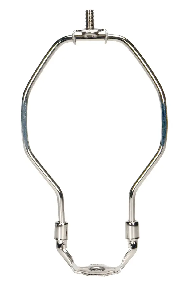 Light Duty Harp - Polished Nickel Finish - 4" Height - 1/8 IP Saddle - 1/4-27 Thread - 125 Carton