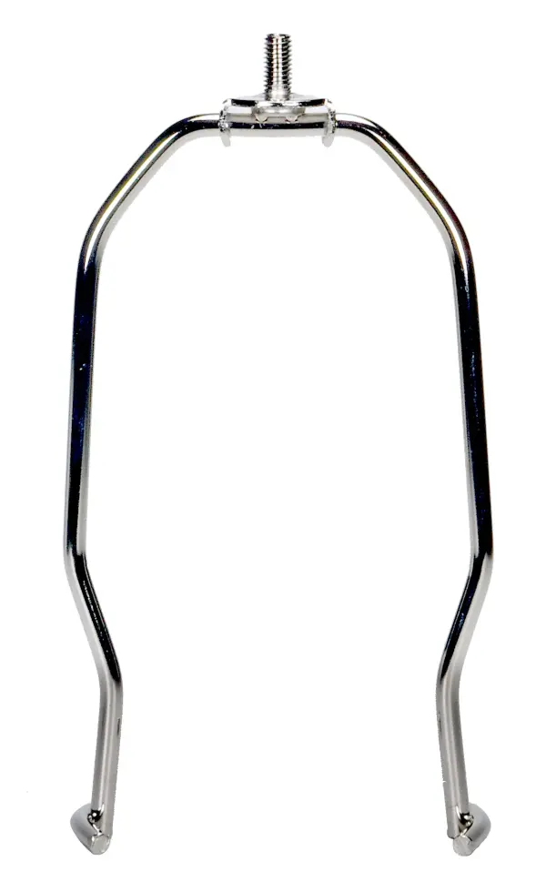 Heavy Duty Harp - Polished Nickel Finish - 7" Height - 1/4-27 Thread