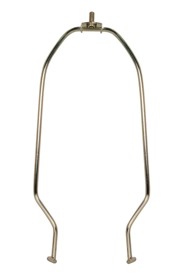 Heavy Duty Harp - Polished Nickel Finish - 10" Height - 1/4-27 Thread