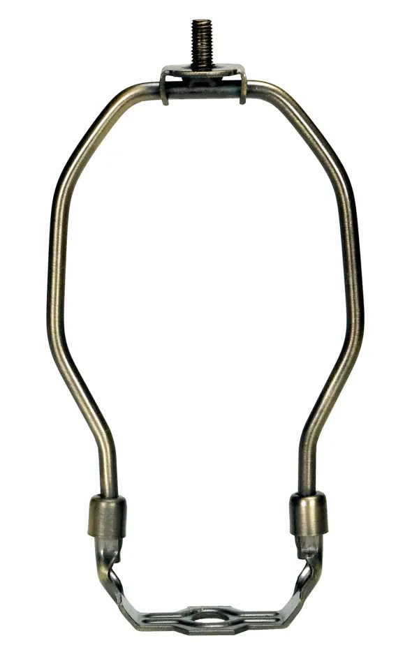 Heavy Duty Harp - Antique Brass Finish - 6" Height - 1/8 IP Saddle - 1/4-27 Thread - 125 Carton