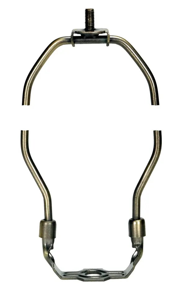 Heavy Duty Harp - Antique Brass Finish - 10" Height - 1/8 IP Saddle - 1/4-27 Thread - 125 Carton
