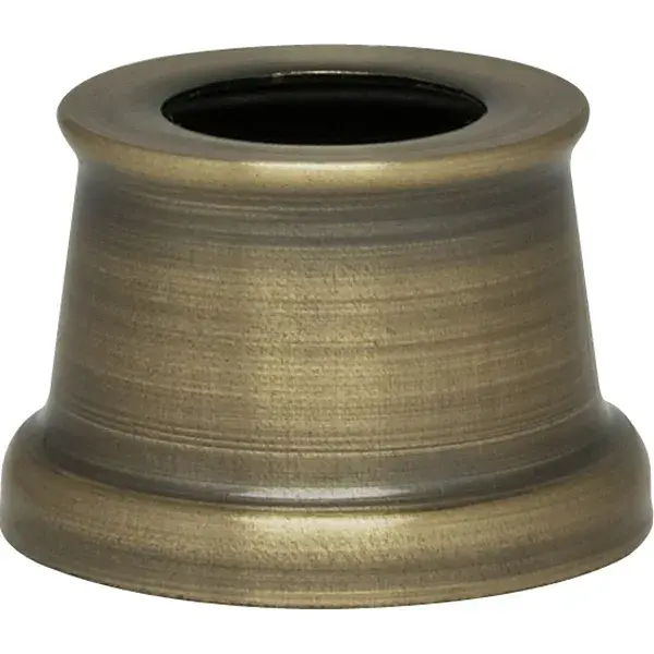 Flanged Steel Neck - 7/16" Hole - 9/16" Height - 11/16" Top - 7/8" Bottom - Antique Brass Finish