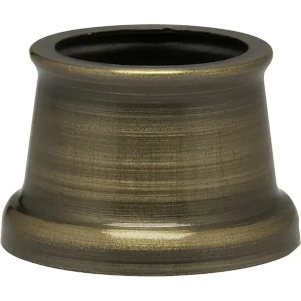 Flanged Steel Neck - 9/16" Hole - 9/16" Height - 11/16" Top - 7/8" Bottom - Antique Brass Finish