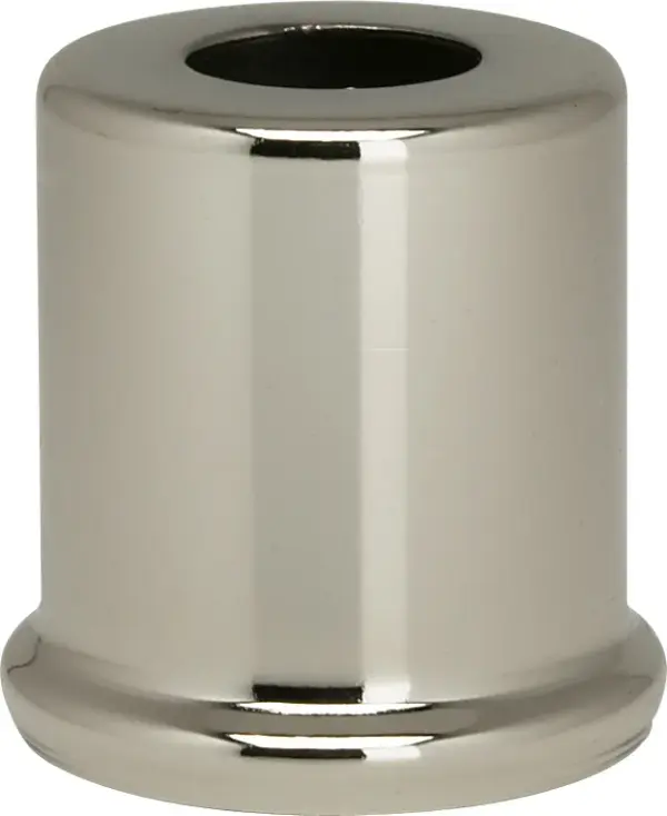 Steel Spacer - 7/16" Hole - 1" Height - 7/8" Diameter - 1" Base Diameter - Nickel Plated Finish - Image 2