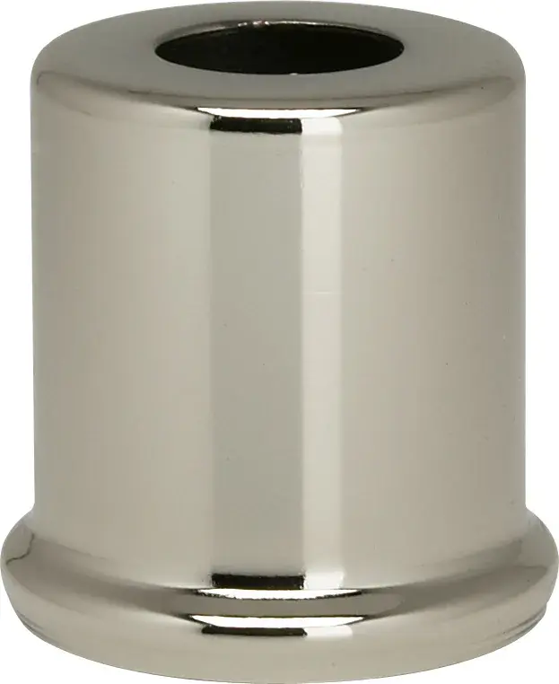 Steel Spacer - 7/16" Hole - 1" Height - 7/8" Diameter - 1" Base Diameter - Nickel Plated Finish - Image 2