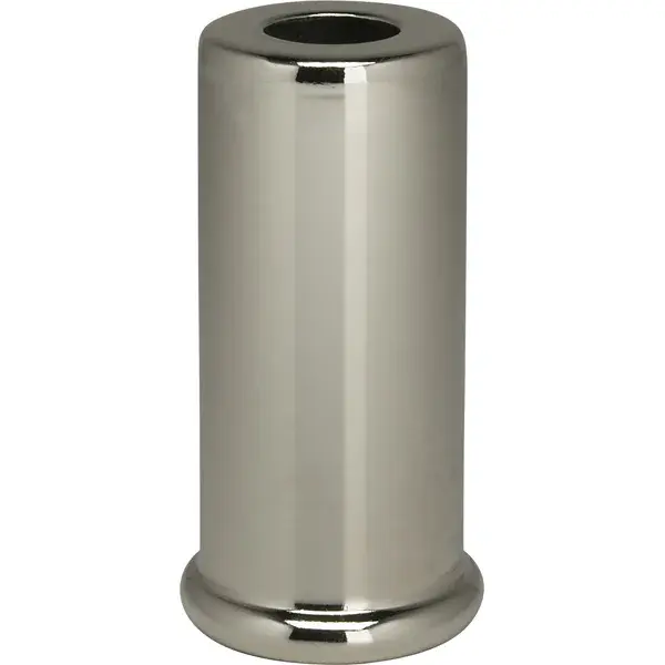 Steel Spacer - 7/16" Hole - 2" Height - 7/8" Diameter - 1" Base Diameter - Nickel Plated Finish - Image 1