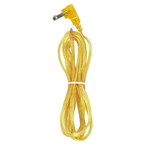 Flat Plug Cord Set 18/2 SPT-2-105C Molded Plug - Tinned Tips - 3/4' Strip with 2' Slit 36' Hank - 200 Ctn. 8 Ft. - Image 4