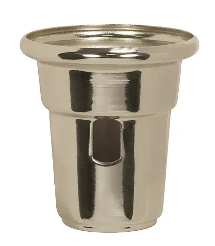 Heavy Duty Cup For Swing Arm Lamps - Nickel Finish - 2-1/2" Height - 2-1/4" Diameter