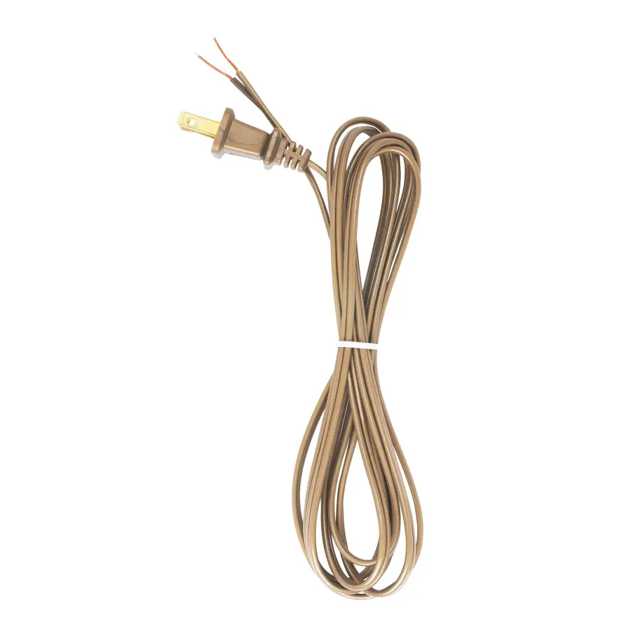 18/2 SPT-1-105C All Cord Sets - Molded Plug - Tinned Tips 3/in. Strip with in. Slit 36in.Hank - 200 Ctn 8 Ft. - Image 1