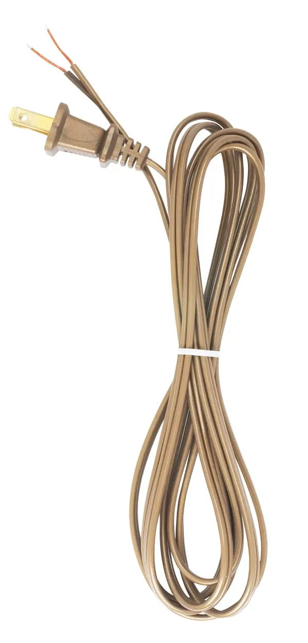 18/2 SPT-1-105C All Cord Sets - Molded Plug - Tinned Tips 3/in. Strip with in. Slit 36in.Hank - 200 Ctn 8 Ft. - Image 2