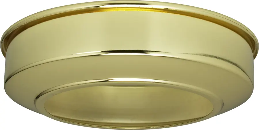 Canopy Extension - Brass Finish - 5-3/4" Diameter - Fits 5" Canopy - 1-1/2" Extension - Image 2