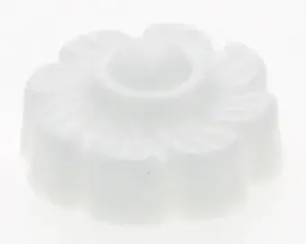 Plastic Lock-Up Caps - 1/8 IP - White Finish - With Pull Chain Hole - 1" Diameter