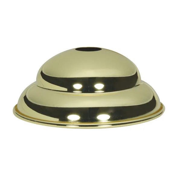Polished Brass Finish w/Matching Screw Collar Loop Diameter 5-1/2" Center Hole 11/16" Height 2-1/4"