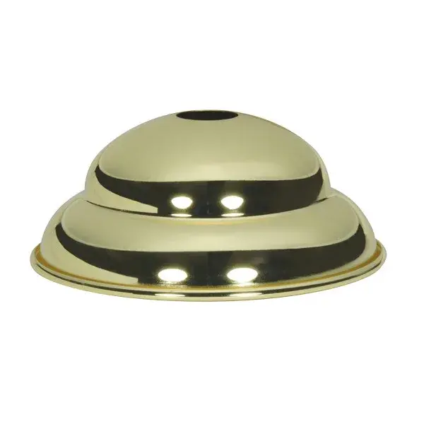 Polished Brass Finish w/Matching Screw Collar Loop Diameter 5-1/2" Center Hole 11/16" Height 2-1/4"
