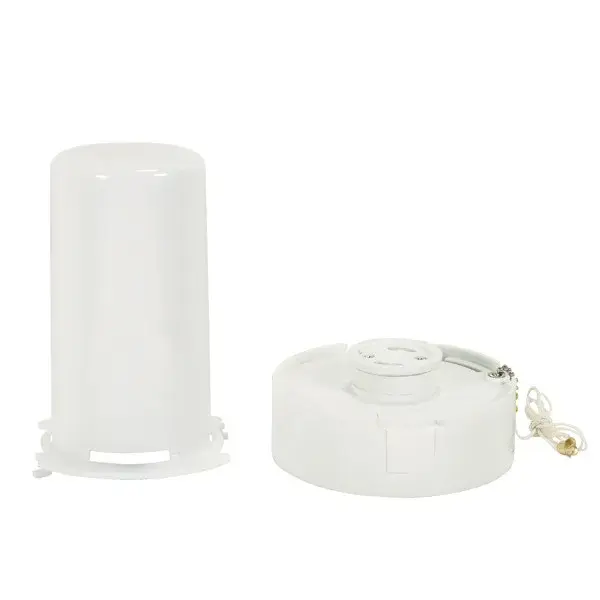 GU24 Fluorescent Pull Chain Receptacle & Lens (2-Piece Set) for Self Ballasted Lamps - 15W Maximum - Image 1