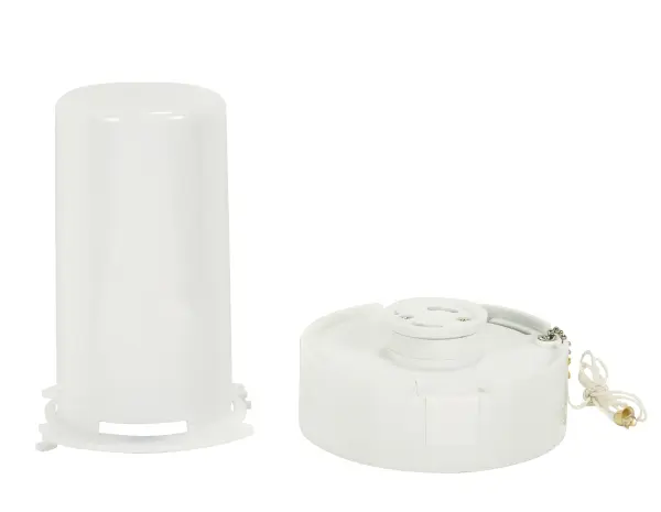 GU24 Fluorescent Pull Chain Receptacle & Lens (2-Piece Set) for Self Ballasted Lamps - 15W Maximum - alternate view