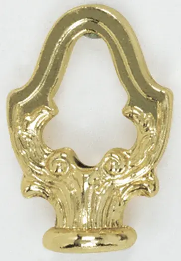 2" Die Cast Fixture Loops - 1/8 IP With Wireway - 20lbs Max - Brass Plated Finish