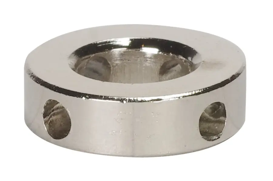 Shade Rings - 10 Gauge - 3/4" Diameter - 4 Hole Nickel Plated