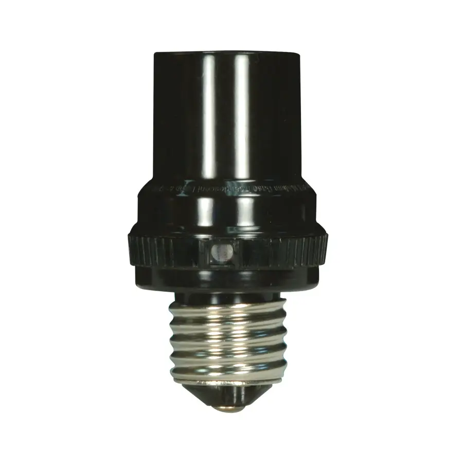 Medium to Medium Adapter E26 - E26 with Photocell Overall Ext. 2'' 150W-120V (incandescent) 60W-120V (fluorescent) LED 30W 120V Suitable for Dry or Damp Location