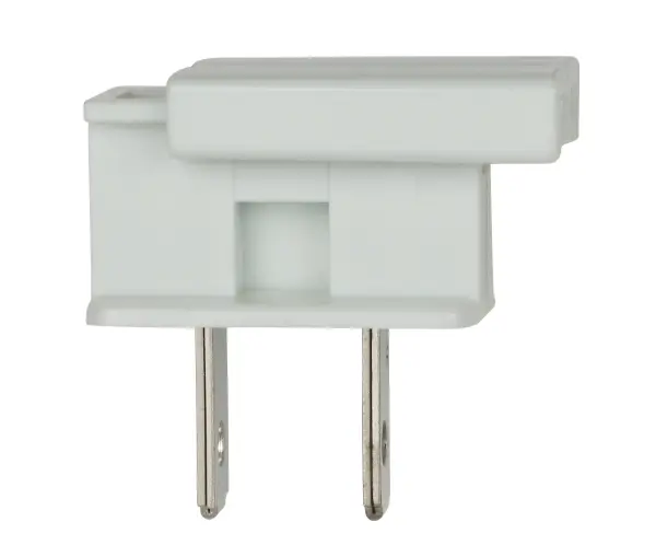 Slide Plug - Polarized - 18/2 SPT-1 - 8A-125V - White Finish