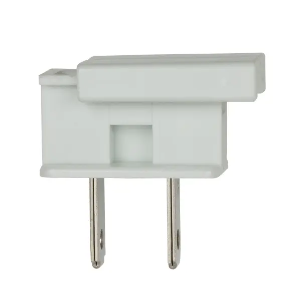Slide Plug - Polarized - 18/2 SPT-2 - 8A-125V - White Finish