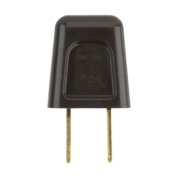 Quick Connect Plug - Polarized - 18/2 SPT-2 - 6A-125V - Brown Finish