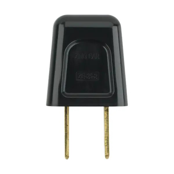 Quick Connect Plug - Polarized - 18/2 SPT-2 - 6A-125V - Black Finish