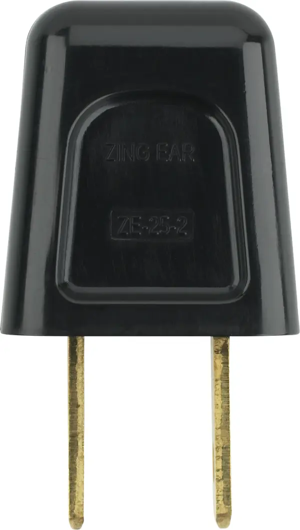 Quick Connect Plug - Polarized - 18/2 SPT-2 - 6A-125V - Black Finish - alternate view